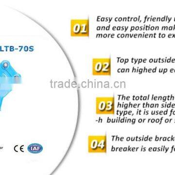 mining wheel loader hydraulic rock breaker drilling