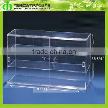 DDC-C009 ISO9001 Chinese Factory Wholesale SGS Test Lockable Acrylic Cupcake Display Cabinet With Sliding Door