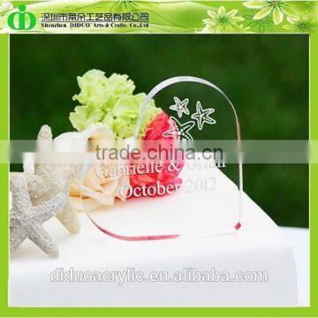 DDC-0283 Trade Assurance Custom Acrylic Cake Topper