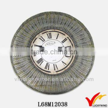 Wall decoration natura scenery metal clock