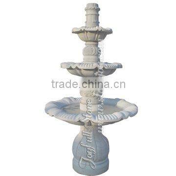 White Marble Garden Fountain