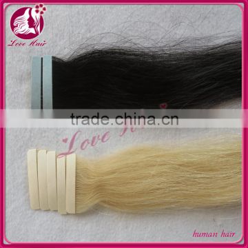 Top Quaility Brazilian Hair PU Skin Weft Human Hair Tape Hair Extension