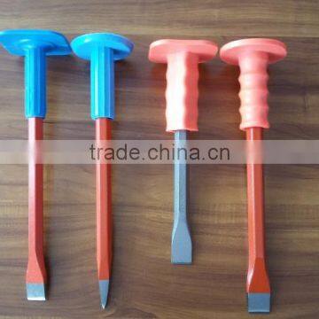 free sample carbon steel material construction tools cold chisel with plsatic handle