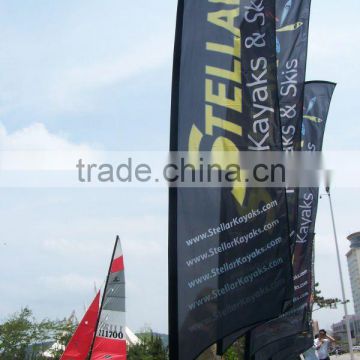 factory price beach flag poles with printing