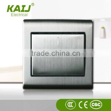 stainless steel 1 gang wall light switch