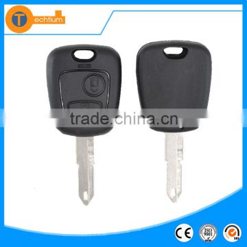 High qulity remote key shell of Plastic for Citroen xsara 2 2 button remote key shell fob with 206/NE73 blade No Logo