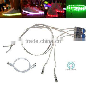 5v 24leds Rechargable USB SMD3528 Led Shoes Strip Light photo-2