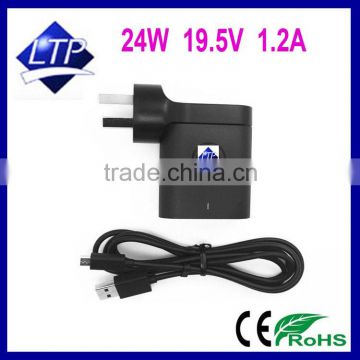 Original 19.5v 1.2a 24W Adapter for Dell 11 Pro 11i Tablet 100% Compatible with P/N: PXMXD 332-2251 077GR6 chargers