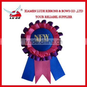 Factory Priced Customized Horse Ribbon Rosette/Award Ribbon Rosette for horse race