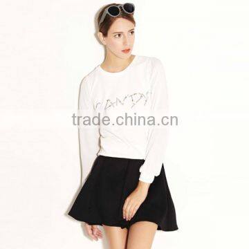 fashion design wholesale crewneck blank sweatshirt women made in China