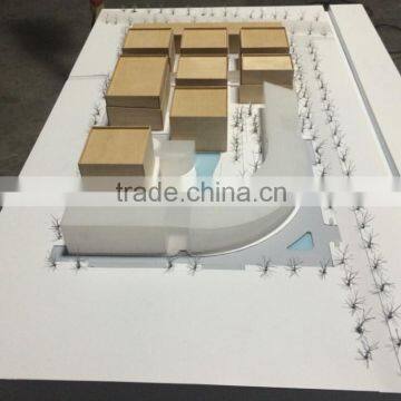 1/1000 Scale Wood Material Working Model of Stock Exchange Center photo-3