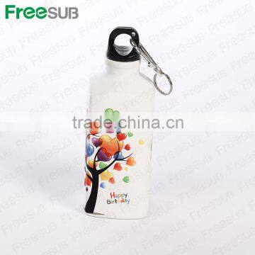 Square Aluminum Sublimation Sports Blank Water Bottle 500ML LH-08