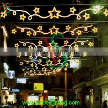 Customized 2d Motif Rope Light Large Giant Hanging Outdoor Street Light Fiesta Lighting Manufacture in China