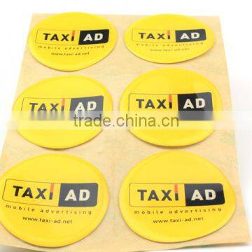 Custom clear round epoxy sticker Wholesale