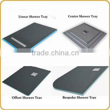 Floor drain insulation shower basin shower enclosures