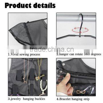 New Style Hanging Jewelry Organizer With Clear PVC Pockets