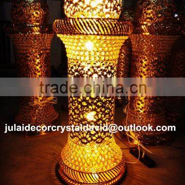 New arrival pendant crystal flower stand for wedding