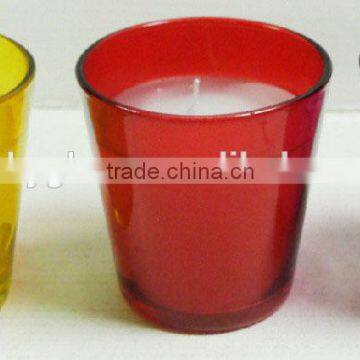 China manufacture glass round candle holders scented