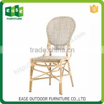 Professional custom cozy non-wood Aluminum bentwood teslin dining chair