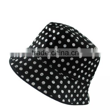 High Quality Cheap Cap Custom Colorful Fashion Hat Black Spot Bucket Hat