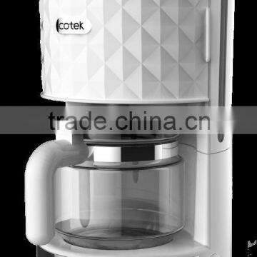 Diamond design 12 cup high temperature drip coffee maker