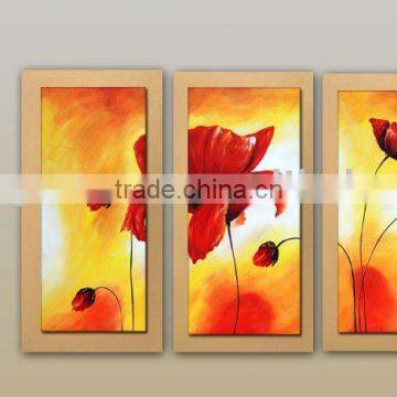 Framed 3 piece canvas art new designed