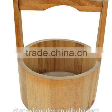 2015 year china suppliers FSC customized OEM wood bucket for made in china