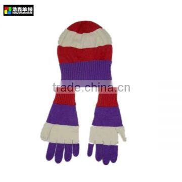 Colorful Wool Gloves, Men Cashmere Gloves