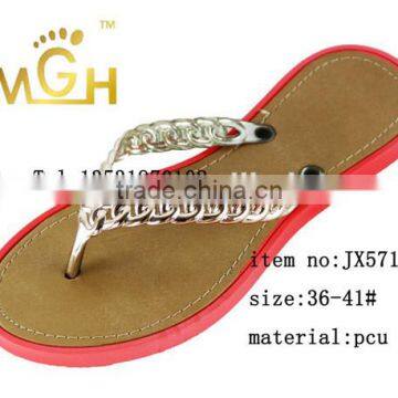 Fashionable Soft Pcu Ladies Slipper