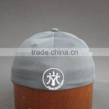 High Quality Custom Gray Stretch Cap With Print Decoration photo-4