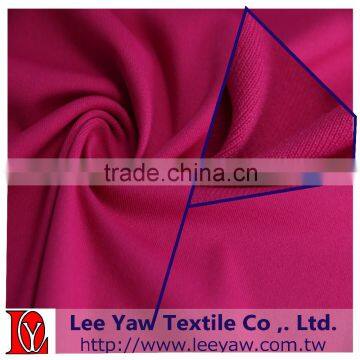 polyester full dull jersey back peach fabric for garment