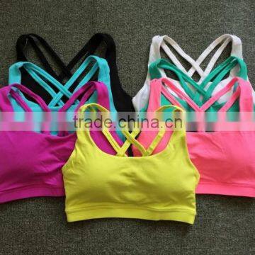 Women Sport Bra Beautiful Back Cross Professional Sport Bra Running Sport Bra Moisture Absorption the Bra Breathable photo-4