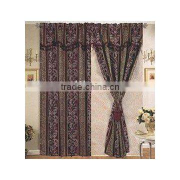 Jacquard Curtain with lining (with tassels)