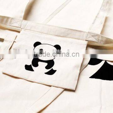 High Capacity Bag Cute Panda Handbag Cotton Shopping Bag