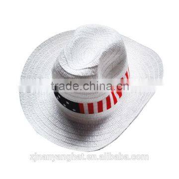 NY042609 Wholesale paper straw cowboy hat