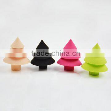 Hot Selling! Christmas Tree/Snowman Shaped Puff/Beauty Makeup Sponge Blender