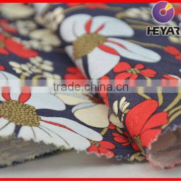 Elastic Twill Cotton Fabric With Flower Pattern Manufacture