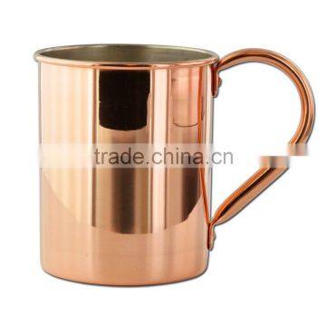 Copper Moscow Mule Mugs riveted handle