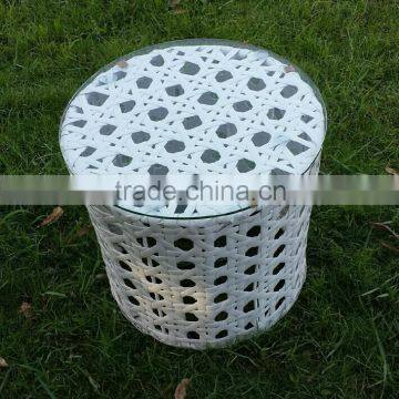 Big Hole Special White Rattan Wicker Garden Chairs and Table photo-2