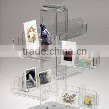 Rotatable Acrylic Greeting Card Display Stand C050104043