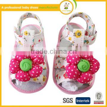 Sweet rubber sole new desigh baby summer shoes