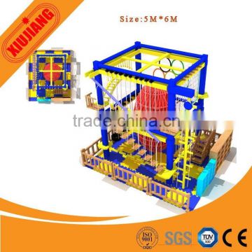 2015 New Fashion Kids Indoor Playground High Ropes Course Equipment For Sale