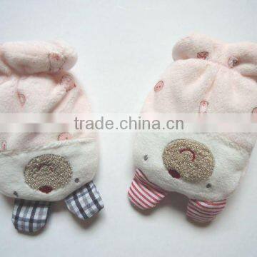 Baby gloves lovely 100% cotton baby gloves with fingers