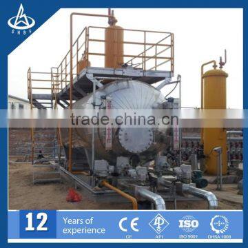 Three Phase (Crude Oil/Water/Gas) Horizontal Skid Mounted Seperator