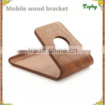 Wholesale engraving wood cell phone\ wood mobile phone bracket