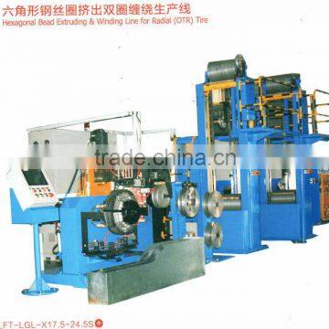 Hexagonal Bead Extruding &Winding Line for Radial(OTR )tire