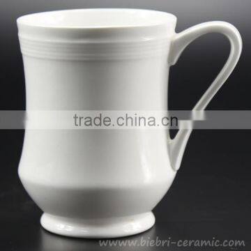 340ml approx. White Color Old Style Traditional Design Porcelain Cups & Mugs