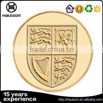 Rich experienced 3d design die struck copper pure gold plating smooth edge custom souvenir challenge coin factory