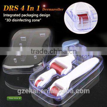 Popular products for summer derma roller home use microneedle skin care device 4 in 1 Derma Roller set