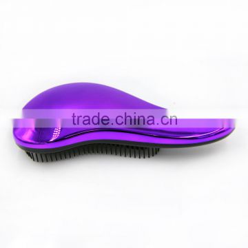 2016 Wholesale Salon hairdressing Hair Extension Comb ABS Hair Detangler Tangle Knot Bristle Hair Brush